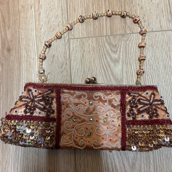 Handbags - Embellished Beaded Clutch